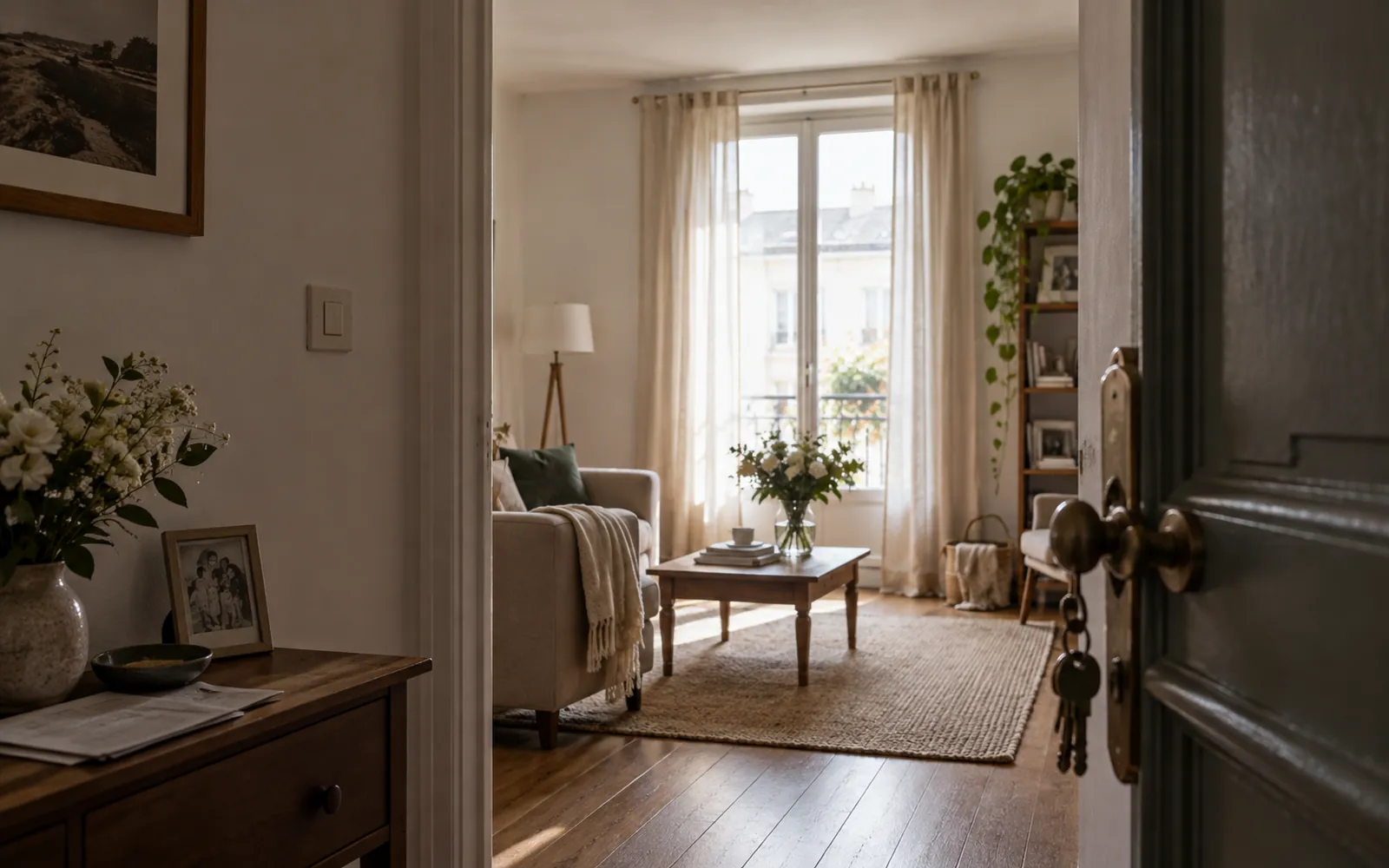 Logement fermé après un décès, en attente des démarches et de sa remise en état